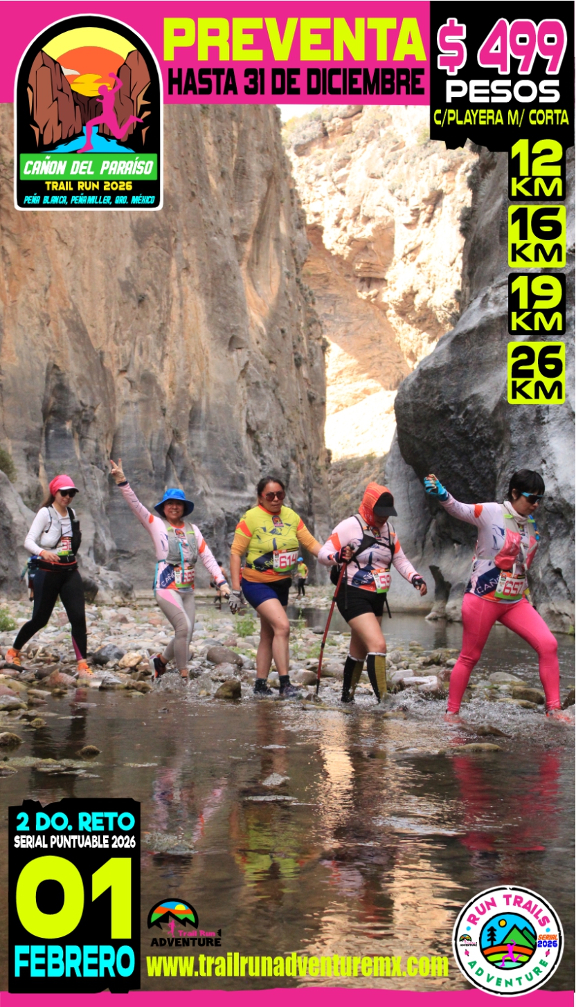 LA CAÑÓN DEL PARAÍSO TRAIL RUN 2027